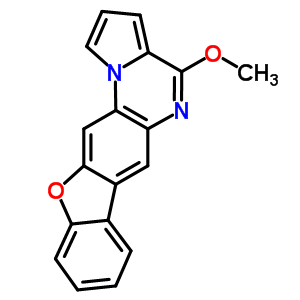 4-甲氧基(1)苯并呋喃并(3,2-g)吡咯并(1,2-a)喹噁啉結(jié)構(gòu)式_72499-66-2結(jié)構(gòu)式