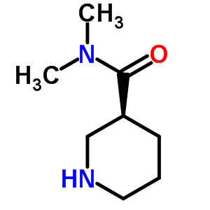 (S)-N,N-二甲基哌啶-3-羧酰胺結構式_737760-99-5結構式