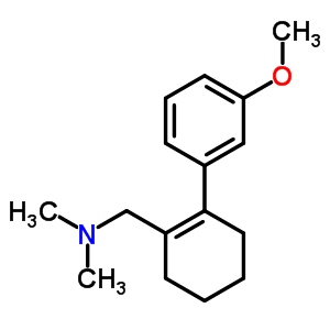1-[2-(3-甲氧基苯基)-1-環(huán)己烯基]-N,N-二甲基甲胺結(jié)構(gòu)式_73825-64-6結(jié)構(gòu)式