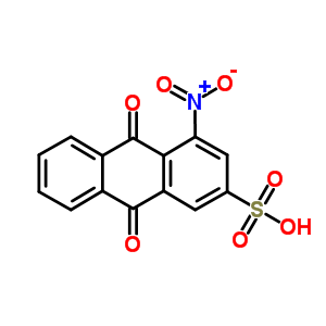 4-硝基-9,10-二氧代-蒽-2-磺酸結構式_7400-95-5結構式