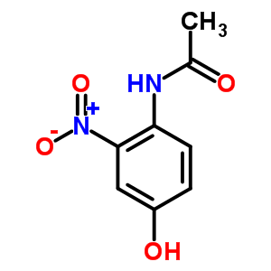3-硝基-4-乙酰氨基苯酚結(jié)構(gòu)式_7403-75-0結(jié)構(gòu)式