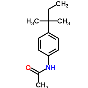 N-(4-叔戊基苯基)乙酰胺結(jié)構(gòu)式_7463-20-9結(jié)構(gòu)式