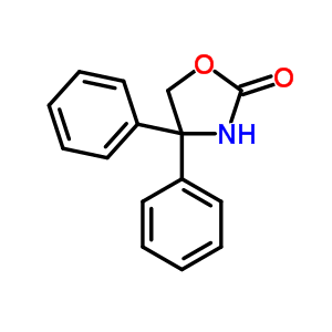 4,4-二苯基-2-噁唑烷酮結(jié)構(gòu)式_7480-33-3結(jié)構(gòu)式