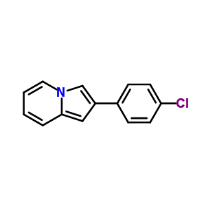 2-(4-氯苯基)吲哚嗪結構式_7496-73-3結構式