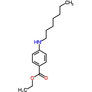4-(庚基氨基)苯甲酸乙酯結構式_75681-68-4結構式