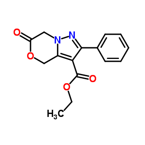 3-氧代-8-苯基-4-噁-1,9-二氮雜雙環(huán)[4.3.0]-6,8-壬二烯-7-羧酸乙酯結構式_76972-98-0結構式