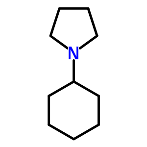 1-環(huán)己基吡咯烷結(jié)構(gòu)式_7731-02-4結(jié)構(gòu)式