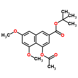 4-(乙酰基氧基)-5,7-二甲氧基-2-萘羧酸 1,1-二甲基乙酯結(jié)構(gòu)式_78395-58-1結(jié)構(gòu)式