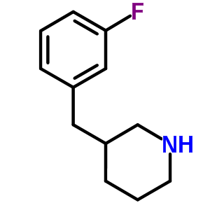 3-(3-氟芐基)哌啶結(jié)構(gòu)式_795261-46-0結(jié)構(gòu)式