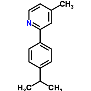 2-(4-異丙基苯基)-4-甲基吡啶結(jié)構(gòu)式_80635-97-8結(jié)構(gòu)式