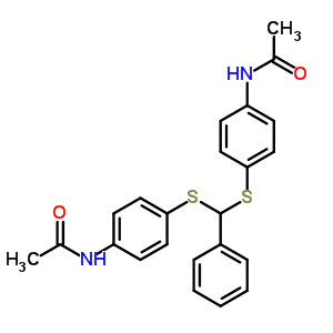N-[4-[(4-乙酰氨基苯基)磺酰基-苯基-甲基]磺?；交鵠乙酰胺結(jié)構(gòu)式_81279-54-1結(jié)構(gòu)式