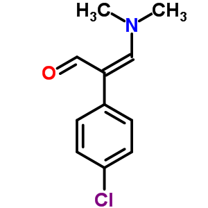 (Z)-2-(4-氯苯基)-3-(二甲基氨基)-2-丙烯醛結(jié)構(gòu)式_85907-66-0結(jié)構(gòu)式