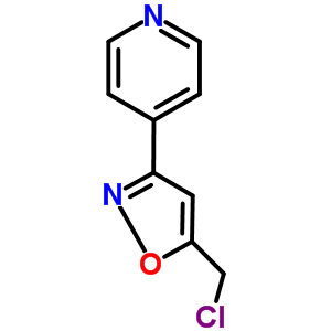 4-[5-(氯甲基)-3-異噁唑基]吡啶結(jié)構(gòu)式_865610-66-8結(jié)構(gòu)式