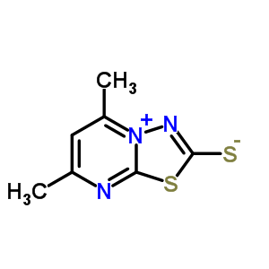 3,4-噻二唑并(3,2-a)嘧啶-2,3-二氫-5,7-二甲基-2-硫氧代結(jié)構(gòu)式_87253-83-6結(jié)構(gòu)式
