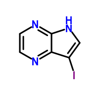 7-碘-5H-吡咯并[2,3-b]吡嗪結構式_889451-26-7結構式
