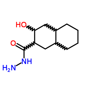 十氫-3-羥基-2-萘羧酸肼結(jié)構(gòu)式_91211-68-6結(jié)構(gòu)式