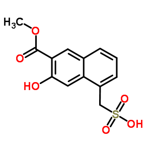 3-羥基-5-(硫甲基)-2-萘羧酸2-甲酯結構式_91903-83-2結構式