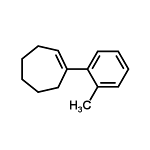 1-(2-甲基苯基)-環(huán)庚烯結(jié)構(gòu)式_92377-84-9結(jié)構(gòu)式