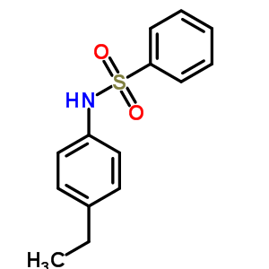 N-(4-乙基苯基)苯磺酰胺結構式_92961-34-7結構式