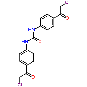 N,N-雙[4-(2-氯乙酰基)苯基]-脲結(jié)構(gòu)式_93320-35-5結(jié)構(gòu)式