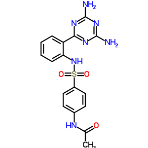 N-[4-[[2-(4,6-二氨基-1,3,5-噻嗪-2-基)苯基]磺?；鵠苯基]乙酰胺結(jié)構(gòu)式_94037-49-7結(jié)構(gòu)式